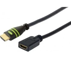 TECHLY 106862 Techly Monitorius ilgintuvas HDMI-HDMI M/F 5m Ethernet 4K 60Hz juodas