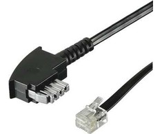 Goobay Telefono laidas TAE-N -> RJ11 6m, juodas
