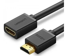 UGREEN HD107 HDMI kištukas į HDMI lizdą FullHD 3D 1m - Juodas