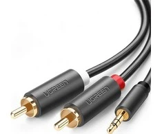 UGREEN AV102 laidas 2x RCA (Cinch) - 3,5 mm 1,5 m
