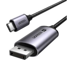 Kabelis Ugreen UGREEN CM556 USB- C kabelis skirtas DisplayPort 8K 1m (juodas)