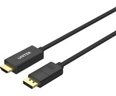 UNITEK V1608A KABELIO ADAPTERIS DisplayPort 1.2 – HDMI 2.0 4K 60HZ 1.8m