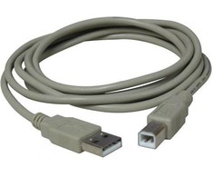 Lama Plus USB kabelis (2.0), USB A M - USB B (M), 5m, juoda
