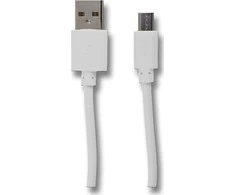 2GO Ladekabel für Micro-USB USB kabelis - Weiss - 100cm