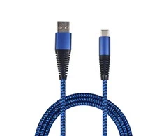 USB kabelis 2GO USB-A - USB-C 1 m mėlyna (795950)