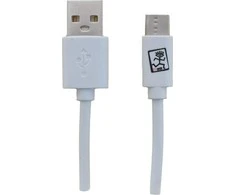 USB kabelis 2GO USB-A - USB-C 1 m Balta (795925)