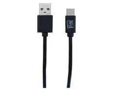 USB kabelis 2GO USB-A - USB-C 1 m Juodas (795782)
