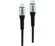 Kabelis USB 2GO USB-C - USB-C 2 m Juodas (797511)