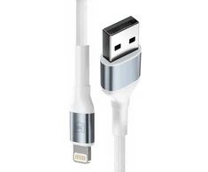3Mk apsauga 3mk 3mk kabelis 3mk Hyper kabelis N-SERIES USB-A / Lightning 2m 5V/2.4A 12W / baltas