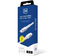 3Mk apsauga 3mk Hyper kabelis 3mk Hyper kabelis N serijos USB-C / USB-C 1m 20V/5A 100W / baltas