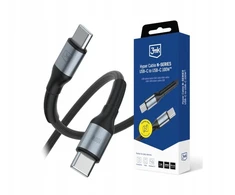 3Mk apsauga 3mk Hyper kabelis 3mk Hyper kabelis N serijos USB-C / USB-C 1m 20V/5A 100W / juodas