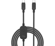 Kabelis USB 4smarts USB-C Kabelis PrivacyCord 240W 1,2m, juoda (541887)