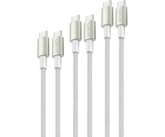 Kabelis USB 4smarts USB-C - USB-C 3 m Baltas (540656)