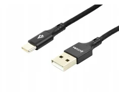 Accura USB 2.0 - USB-C 1.0m juoda