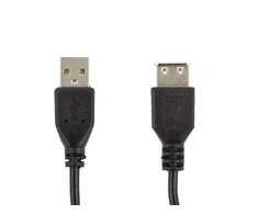 Accura USB-A - USB-A 1.8m M/F juoda
