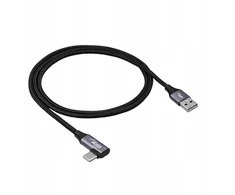 USB laidas Akyga AK-USB-74 USB-A į USB-C kampuotas USB 2.0 60 W 1 m su apvalkalu (AK-USB-74)