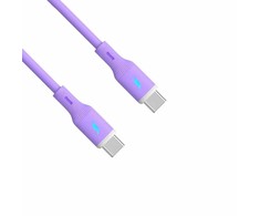 AKYGA Cable USB AK-USB-70 USB type C m / USB type C m ver. 2.0 60W 1m Violetinė Silicone