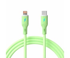 AKYGA Cable USB AK-USB-73 USB type C m / Lightning m ver. 2.0 30W 1m Žalias Silicone