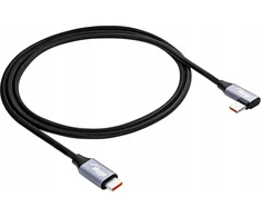 AKYGA Cable USB AK-USB-54 USB type C m / USB type C m Angle ver. 2.0 60W 1m