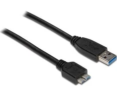 Kabelis USB Alcasa USB-A - micro-B 3 m Juodas (2710-MB03)
