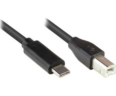 GoodConnections Kabelis USB Alcasa USB-C - USB-B 0.5 m Juodas (2510-CB005)