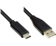 Good Connections Kabelis USB Alcasa USB-C - USB-C 1 m Juodas (GC-M0117)