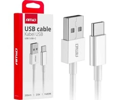 USB – USB-C kabelis 2A 200 cm FullLINK AMIO-03894