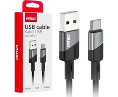 USB į USB-C kabelis 3A 100 cm FullLINK AMIO-03923