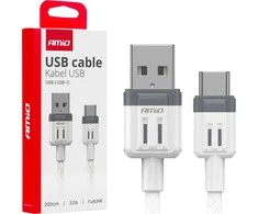 USB-A į USB-C įkrovimo kabelis 3A 200 cm FullLINK AMIO-03906