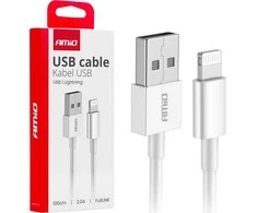 USB – „Lightning“ laidas 2A 100cm „FullLINK AMIO-03895“