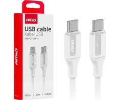USB-C į USB-C kabelis 60W 100 cm FullLINK AMIO-03920