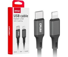 USB-C – Lightning kabelis PD 20W 100 cm FullLINK AMIO-03904