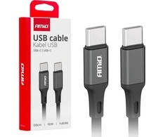 USB-C – USB-C kabelis 60W 100 cm FullLINK AMIO-03902