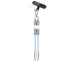 USB laidas Ansmann Smycz su USB-C/Lightning kabeliu 27W 1,2 m mėlyna (1700-0194)