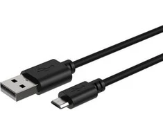 Ansmann USB laidas USB-A – microUSB 1 m juodas (1700-0129)