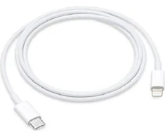 MX0K2ZM/A iPhone USB-C/Lightning duomenų kabelis 1m baltas (Bulk)