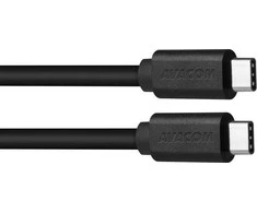AVACOM DATOVY A NABIJECI USB CABLE TYPE-C - USB TYPE-C, 100CM, Juodas