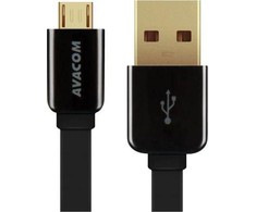 AVACOM DATOVY A NABIJECI MIC-120K MICRO USB - USB 2.0, 120CM, Juodas