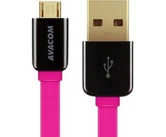 AVACOM MIC-120P USB CABLE - MICRO USB, 120CM, Rožinis