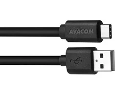 AVACOM DATOVY A NABIJECI USB CABLE - USB TYPE-C, 100CM, Juodas TPC-P10K