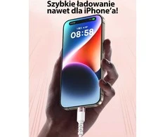 AWEI CL-166T USB-C to USB-C Magnetic Cable juodos spalvos