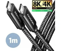 AXAGON | Duomenų ir įkrovimo USB4 Gen 3x2 laidas, 1 m | BUCM3-CM15AB | USB C tipo - USB C tipo