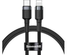 Baseus kabelis USB Type-C - Iphone PD 18W 1m - Pilkas / Juodas