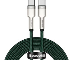 Baseus Cafule USB-C - USB-C laidas 100W 2m - Žalias