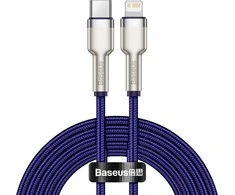 Baseus Cafule Series USB-C kabelis for Lightning, 20W, 2m violetinės spalvos
