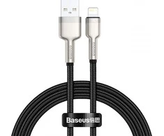 Baseus Cafule USB - Lightning kabelis 2.4A 1m - Juodas