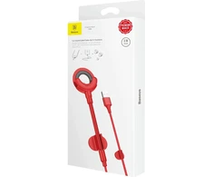 Kabelis USB Baseus USB-A - Lightning 0.8 m Raudona (BRA007130)