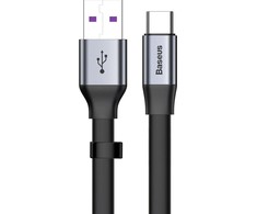 USB kabelis Baseus (CATMBJ-BG1) Type-C (40W) juodas 0.23M
