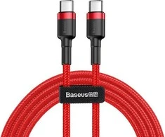 Dėklas Baseus Cafule kabelis USB-C PD 2.0 QC 3.0 60W 2m - Raudonas