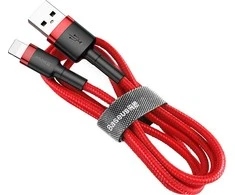 Baseus Cafule kabelis USB Lightning 1.5A 2m - Raudonas
